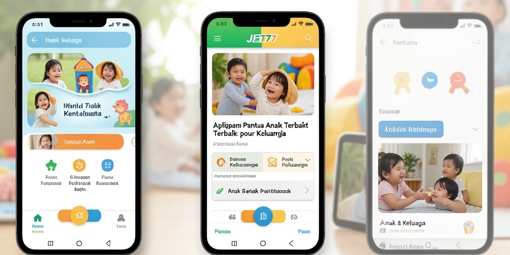 Tampilan antarmuka JET77 yang user-friendly untuk Pantau Anak.