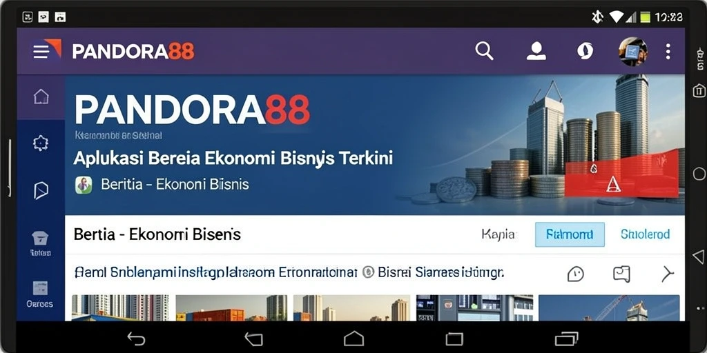 Antarmuka aplikasi PANDORA88 yang informatif dan modern.