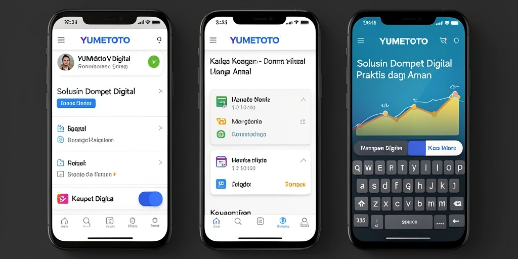 Antarmuka YUMETOTO yang intuitif dan mudah digunakan.